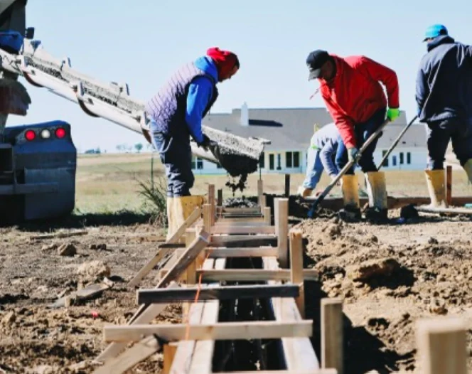 cement pouring